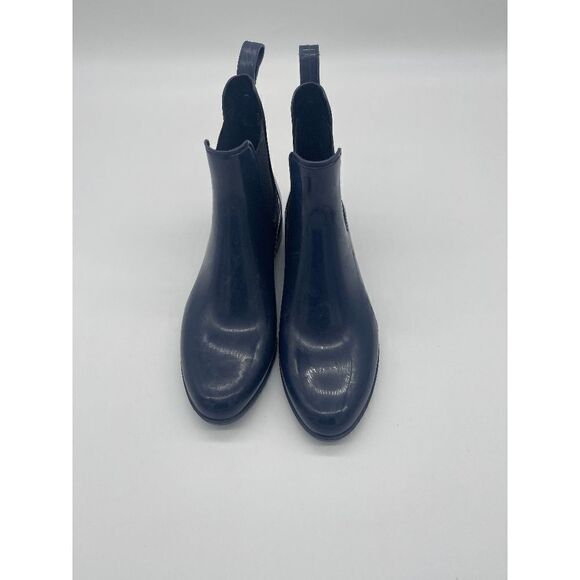 Sam Edelman Rubber Ankle Boots with Elastic Sz 8M Blue EUC - Picture 1 of 6
